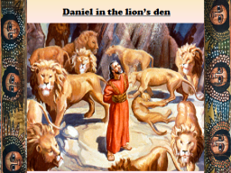 Daniel in the Lions den