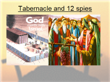 Tabernacle and 12 spies